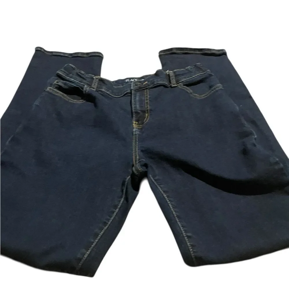 Children’s Place size 16 Dark Blue Stretch Jeans straight leg like new